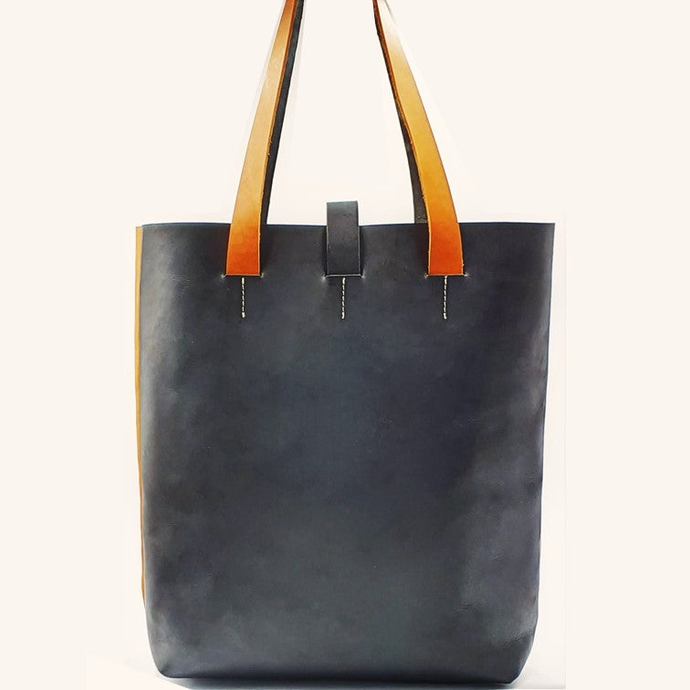HERITAGE A4-P Leather Tote Bag